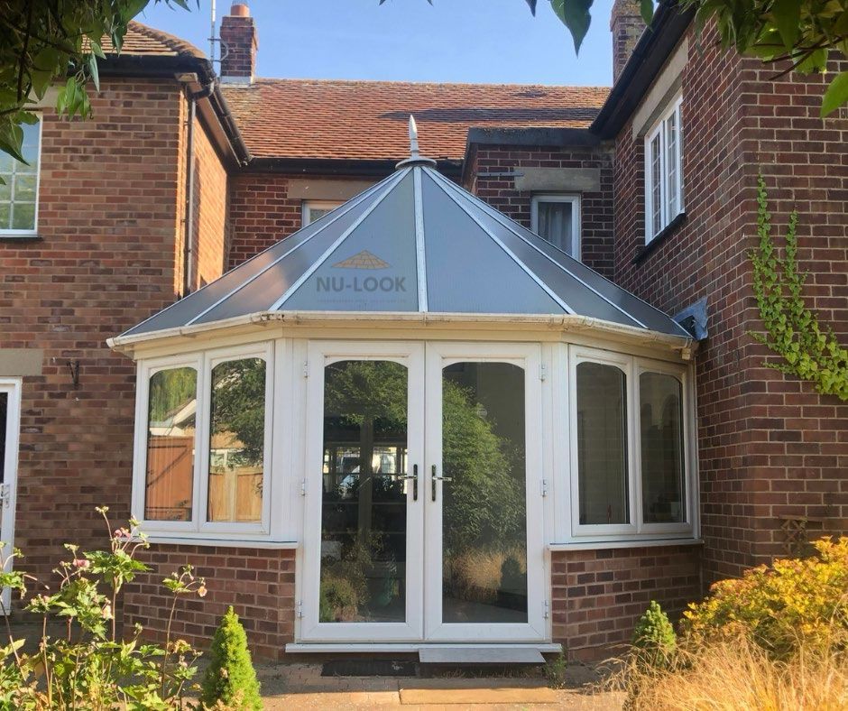 Before: glass roof replaced with a tiled roof in Red Rock
