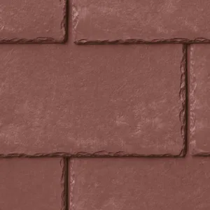 Tapco Slate Red Rock roof tile sample